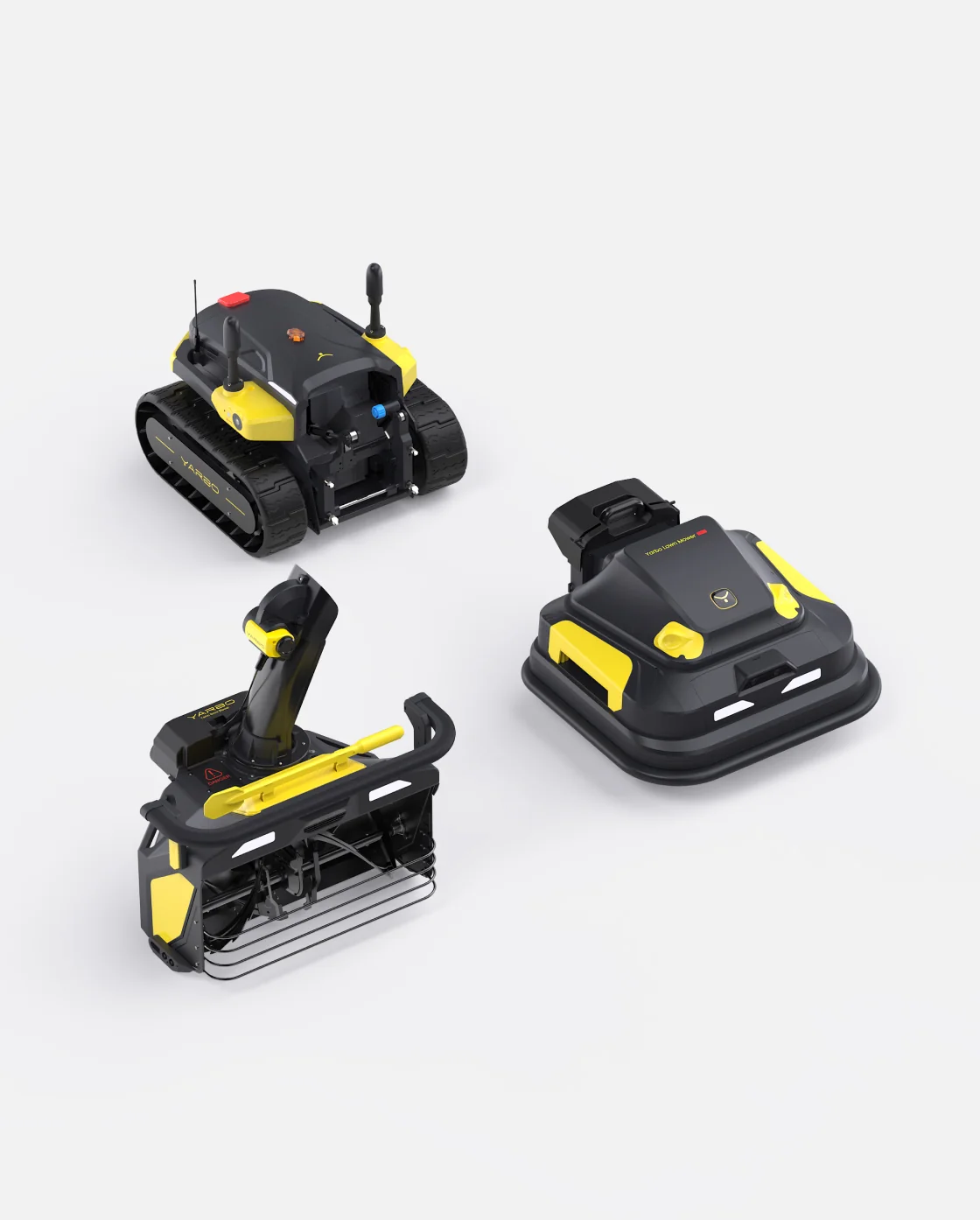 Yarbo Core + Lawn Mower Pro + Snow Blower
